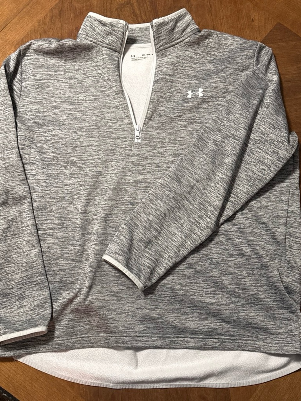 Under Armour Women's Gray Heather Quarter-Zip Pullover